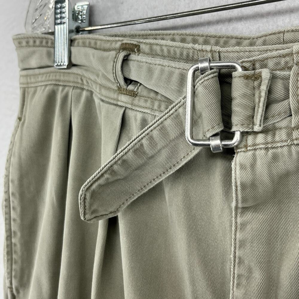 POLO RALPH LAUREN Shorts Mens 35 Military 8" Double Pleat Chino Belted Made USA - Picture 7 of 14